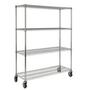 Rubbermaid® 50" Wide 4-Tier Metal Shelf