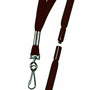 Breakaway Badge Lanyard, Swivel Hook, Woven Nylon, Red, 35 in