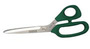 Trimmer, Bent, Green, Stainless Steel, Ergonomic, Polished, Santoprene, 10 in, ErgoGrip, 4-1/4 in, Right Handed, Standard, Stainless Steel Nut with Nylon Insert