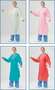 PolyWear, Embossed Texture Gown, Polyethylene, White, 50 in, 1.1 mil, Large