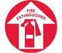 NMC WFS10 Adhesive Floor Sign "FIRE EXTINGUISHER", 17" x 17"