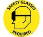 NMC WFS15 Textured Safety Glasses Required Walk-On Floor Sign 17"