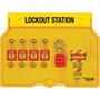 Master Lock 1482BP410 Wall Mounted Lockout Station, Fully Stocked
