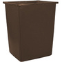 Rubbermaid FG256B00 Glutton Brown Trash Container 56 Gal