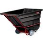 Rubbermaid FG104600BLA Heavy-Duty Rotational Molded Tilt Truck, Black