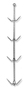 GF FRANK FRESH MEAT TREE 3414 SS IN LINE STAINLESS STEEL