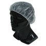 24" White Clean Room Bouffant Cap Pleated Universal