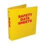 NMC RTK63 3-Ring 3 Safety Data Sheets SDS Binder Yellow