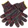 String Knit Gloves, Polyester / Cotton, Gray, Large