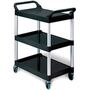 Rubbermaid® Utility Cart With 4" Swivel Casters, Black