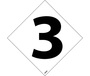 Number Labels, 3, Vinyl