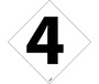 Number Labels, 4, Vinyl