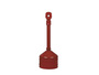 Justrite® 26810R Heavy-Duty 2.5-Gallon Red Cigarette Receptacle