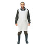 Polypropylene Disposable Aprons 1.5 Mil White 46 x 28" M8 MP2846W
