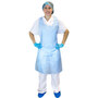 2 Mil Blue Disposable Apron Polyethylene 46" x 28" Safety Zone