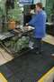Cushion-Ease® Anti-Slip / Anti-Fatigue Black Rubber Mat, 36 x 36 inch