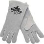 MUSTANG, Welding Gloves, Leather, Gauntlet, Gray, X-Large