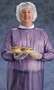 Ansell 56-903 105221, Vinyl Blue Plain Edge Apron, 6 Mil, XL