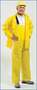 VR, Bib Overall, Vinyl, Yellow, Large