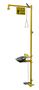 Halo, Combination Drench Shower and Eyewash Station, Floor Mount, Yellow