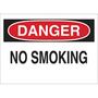 Danger No Smoking Sign, Plastic