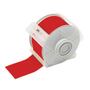 Printer Tape, Vinyl Film, Gloss, Red, 2-1/4 in, 100 ft