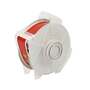 Printer Tape, Vinyl Film, Gloss, Red, 1-1/8 in, 100 ft