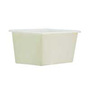 Bulk Mover Tub, 30 gal, 32-3/4 L x 21-1/4 W x 15-3/4 H in, Polyethylene, 32-3/4 in, 15-3/4 in, 21-1/4 in, White, Rust-Resistant, Corrosion-Resistant