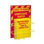 Right to Know Center, RIGHT TO KNOW COMPLIANCE CENTER, Yellow on Red, Red Polystyrene Board, Binder Rack, MSDS Binder (2023)