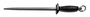 Sani-Safe®, Steel Sharpener, Black, Steel, 4-1/2 in, Polypropylene, 1/2 in, 14-1/2 in, Slip-Resistant, Coarse Cut, Finger Guard with Ring, 10 in