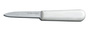Sani-Safe®, Paring Knife, Straight, 3-1/4 in, High Carbon Steel, Polypropylene, 4 in, 7-1/4 in, Slip-Resistant, White, Honed, 12 per Carton, Stain-Free Blade, Textured Handle