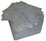 Oil-Dri L90902 Sorbent Pads Heavy-Duty Gray Perforated 19.7 Gal