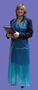 Die-Cut Apron, Polyurethane, Blue, Universal, 45 in, 35 in, 8 mil