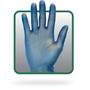 Safety Zone® GVP9 Blue Vinyl Disposable Glove Powder and Latex Free