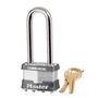 Masterlock 1KALJBLU Key 2001 Non-Rekeyable Padlock Steel Keyed Alike