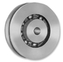 GF FRANK BALL BEARING TROLLEY WHEEL 7841 4" BLACK