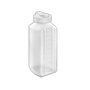 Graduated Bottle, Polypropylene, Rectangle, Semi-Clear, 120 oz, Cap, 2-1/4 in, 7-5/8 in, 4-3/4 in, 10-3/4 in, Polypropylene, 16 oz, 6 per Case, Autoclavable