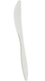 Boardwalk®, Knife, Medium Weight Polypropylene, White
