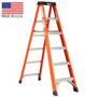 Bauer 304 Series Fiberglass Stepladder, Type 1A 300 lb. Cap, 6′