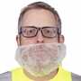 Cordova Safety BR1/10 White Polypropylene Disposable Beard Guard, 18