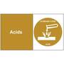 Acids Metal Detectable Tag Polyproplyene Bronze 3" X 5"