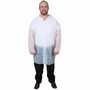 Disposable Polypropylene Lab Coat, White
