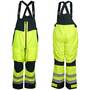 MCR Safety UT38BP UltraTech Class E Rain Bib Pant, Lime/Black