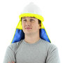 Majestic® 75-8071 Hard Hat Sun Shade, Hi-Vis Yellow