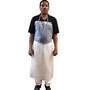 Malt by Impact MUC-48 Die-Cut Raw-Edge Vinyl Apron 6mil Clear 35" x 48"