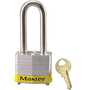 Masterlock 3LHYLW Safety Lockout Padlock, Yellow Bumper, Keyed Different