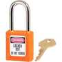 Masterlock 410KAORJ Zenex Orange Safety Padlock, Keyed Alike