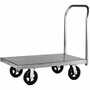 Mid-States SS284PR Stainless Steel Platform Truck, 2000lb Cap, 6" Wheel