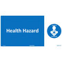 NMC Tyson "HEALTH HAZARD" Individual Storage Code 12 X 24, Rigid Plastic