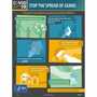 NMC PST139 Polytag Poster "STOP THE SPREAD OF GERMS" 18" x 24"